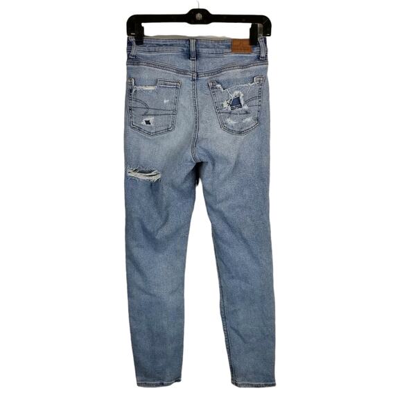 American Eagle Outfitters Distressed Mom Jeans Size 0 - Picture 2 of 8